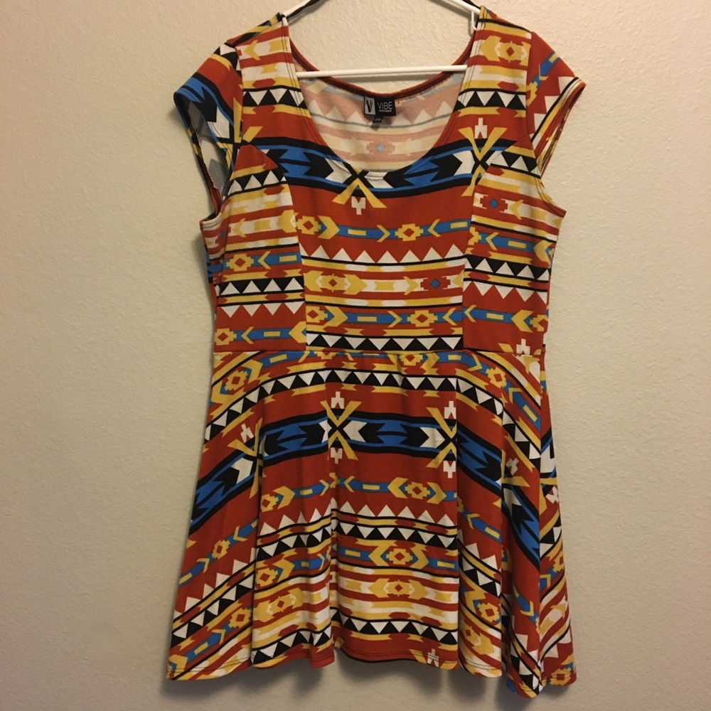 🌷4/$15 Vibe Sportswear Geometric Design Dress Size 2x
